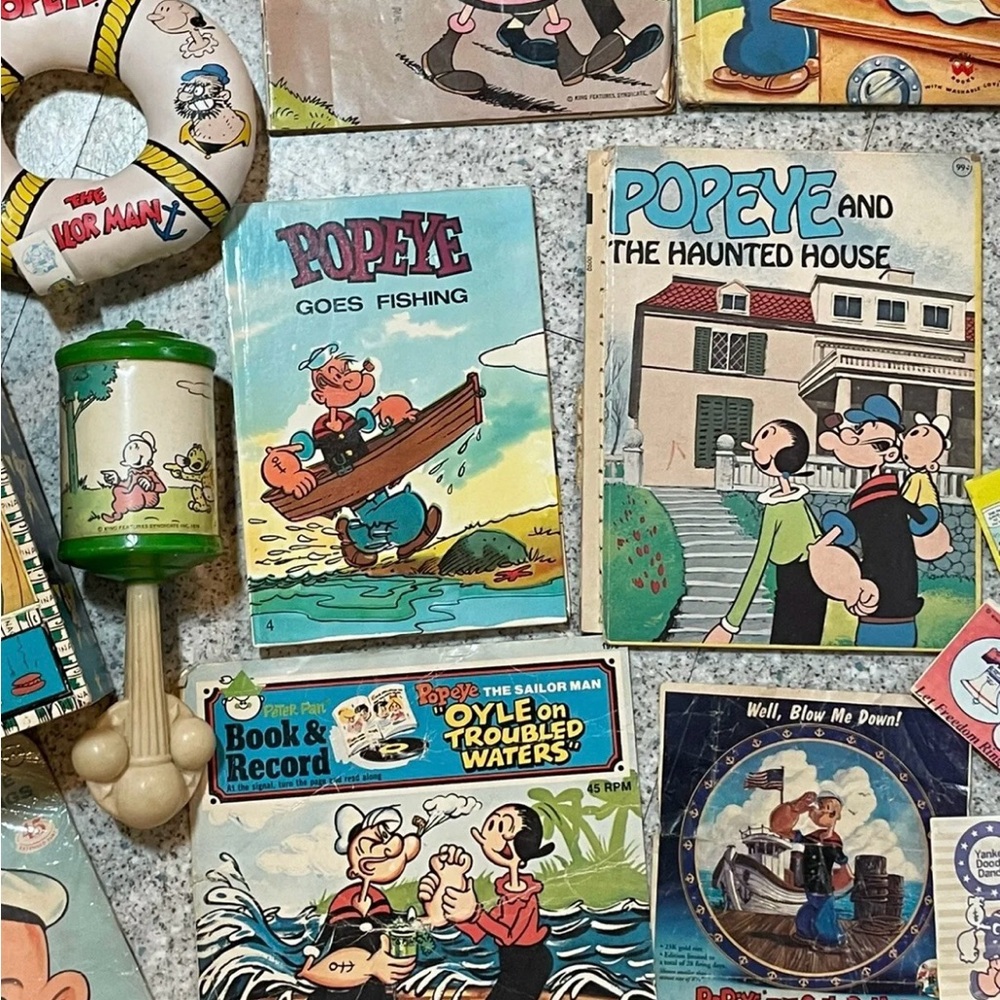 RARE VTG Popeye The Sailer Man Toys, Items & Books (New & Used) 22 piece bundle - Picture 4 of 9